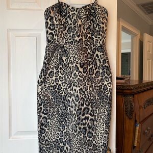 Jcrew Collection Leopard Print Cocktail Dress size 2